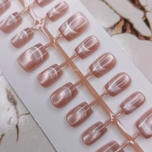 Natural Cat Eye Press-On Nails