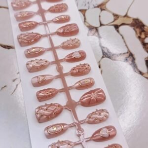 Natural Peach Press-On Nails
